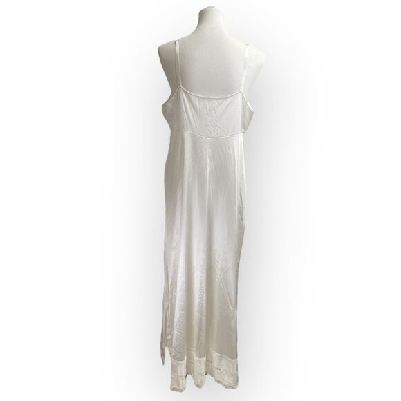 Vintage Full chemise long slip gown nightgown, size 40 (bra size). Approx XL - Picture 4 of 13